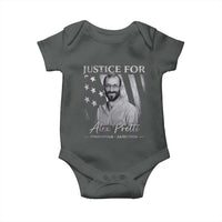 Justice For Alex Pretti Baby Onesie Minneapolis Tribute 2026 Vintage American Flag