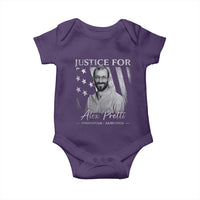 Justice For Alex Pretti Baby Onesie Minneapolis Tribute 2026 Vintage American Flag