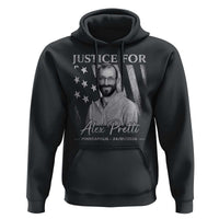 Justice For Alex Pretti Hoodie Minneapolis Tribute 2026 Vintage American Flag