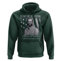 Justice For Alex Pretti Hoodie Minneapolis Tribute 2026 Vintage American Flag
