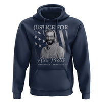 Justice For Alex Pretti Hoodie Minneapolis Tribute 2026 Vintage American Flag