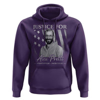 Justice For Alex Pretti Hoodie Minneapolis Tribute 2026 Vintage American Flag
