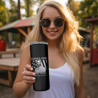 Justice For Alex Pretti Skinny Tumbler Minneapolis Tribute 2026 Vintage American Flag