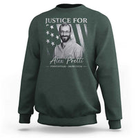 Justice For Alex Pretti Sweatshirt Minneapolis Tribute 2026 Vintage American Flag