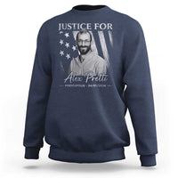 Justice For Alex Pretti Sweatshirt Minneapolis Tribute 2026 Vintage American Flag