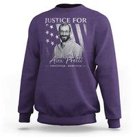 Justice For Alex Pretti Sweatshirt Minneapolis Tribute 2026 Vintage American Flag