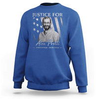 Justice For Alex Pretti Sweatshirt Minneapolis Tribute 2026 Vintage American Flag