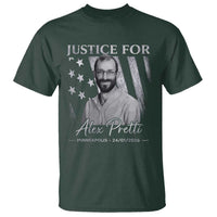 Justice For Alex Pretti T Shirt Minneapolis Tribute 2026 Vintage American Flag