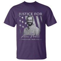 Justice For Alex Pretti T Shirt Minneapolis Tribute 2026 Vintage American Flag