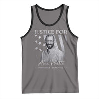 Justice For Alex Pretti Tank Top Minneapolis Tribute 2026 Vintage American Flag