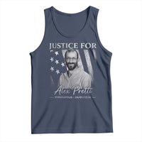 Justice For Alex Pretti Tank Top Minneapolis Tribute 2026 Vintage American Flag