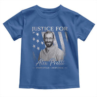 Justice For Alex Pretti Toddler T Shirt Minneapolis Tribute 2026 Vintage American Flag