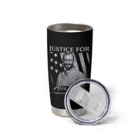 Justice For Alex Pretti Tumbler Cup Minneapolis Tribute 2026 Vintage American Flag