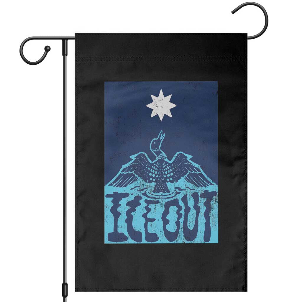 Ice Out Minnesota Loon Garden Flag MN State Protest