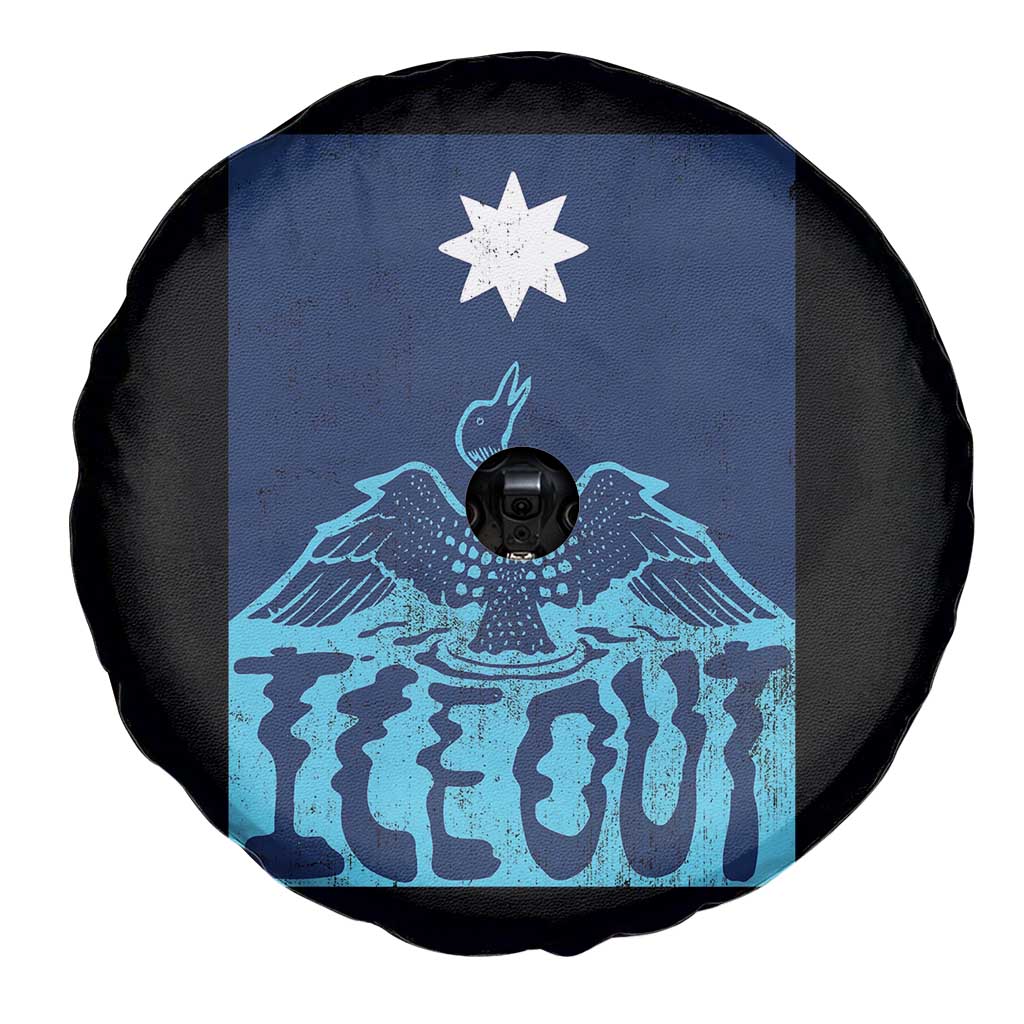 Ice Out Minnesota Loon Spare Tire Cover MN State Protest