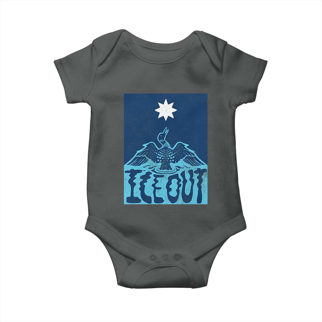 Ice Out Minnesota Loon Baby Onesie MN State Protest
