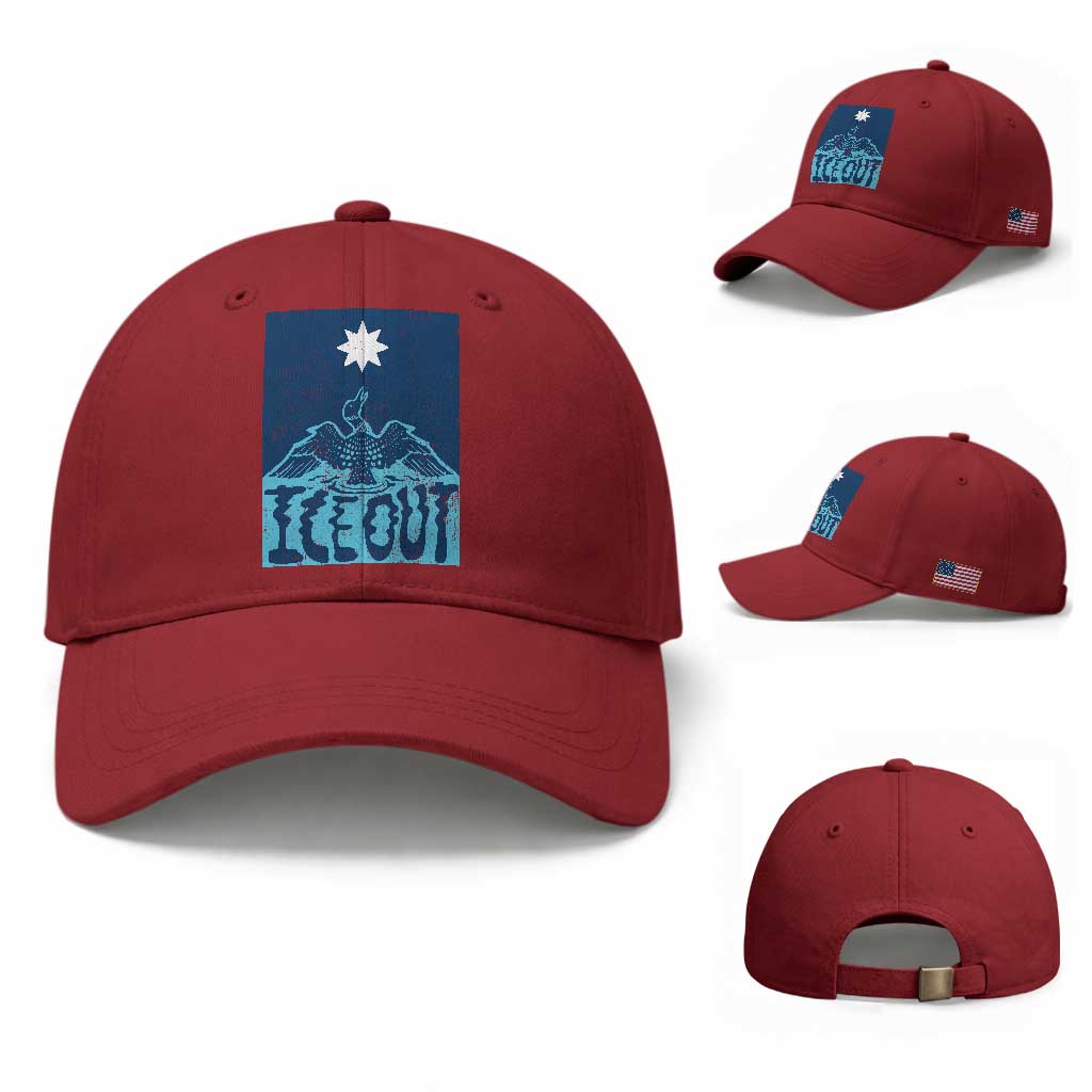 Ice Out Minnesota Loon Baseball Cap MN State Protest
