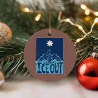 Ice Out Minnesota Loon Ceramic Ornament MN State Protest