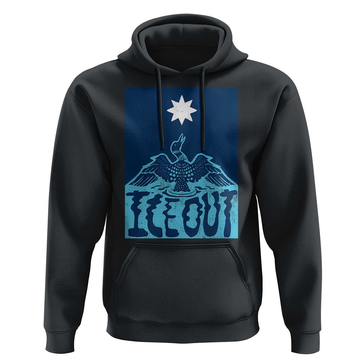 Ice Out Minnesota Loon Hoodie MN State Protest