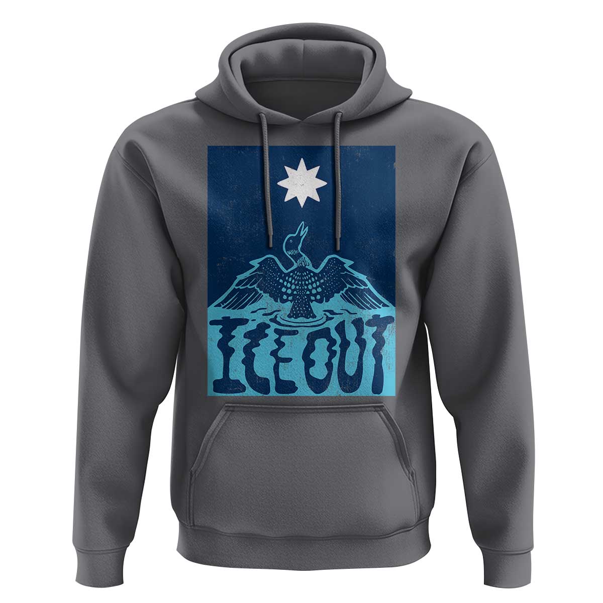 Ice Out Minnesota Loon Hoodie MN State Protest