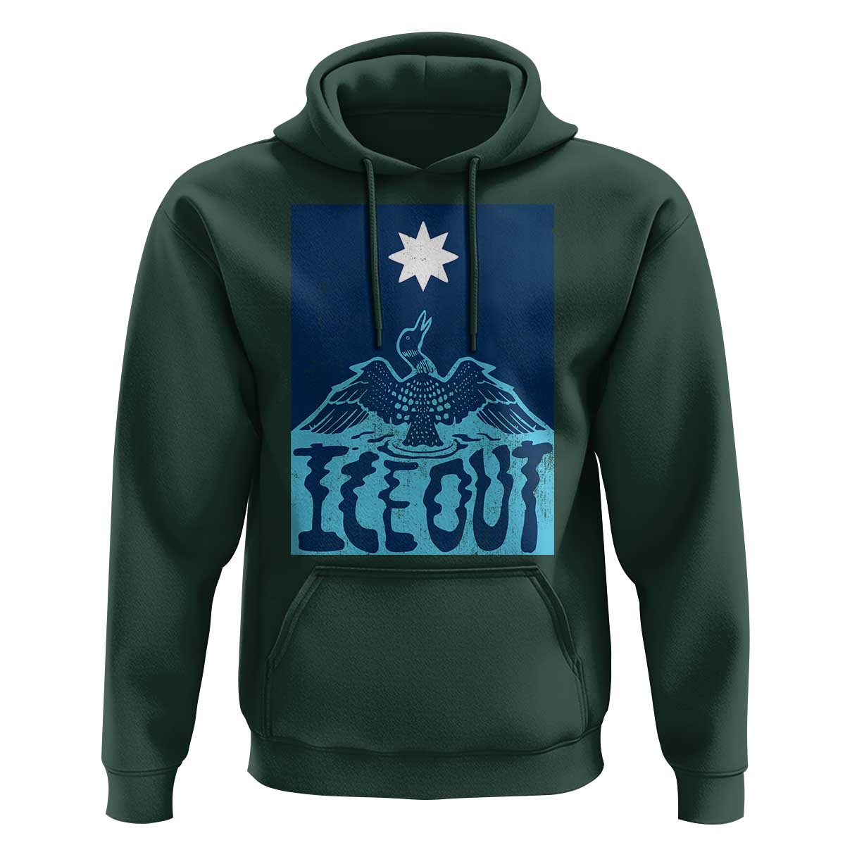 Ice Out Minnesota Loon Hoodie MN State Protest