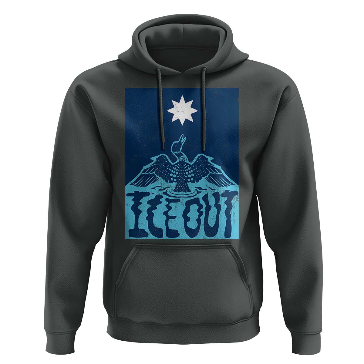 Ice Out Minnesota Loon Hoodie MN State Protest