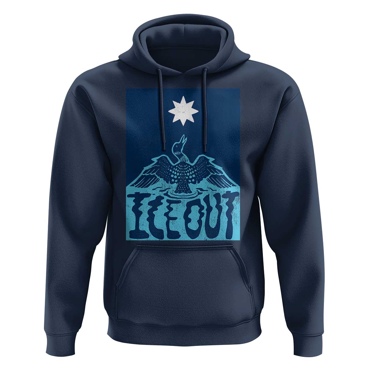 Ice Out Minnesota Loon Hoodie MN State Protest