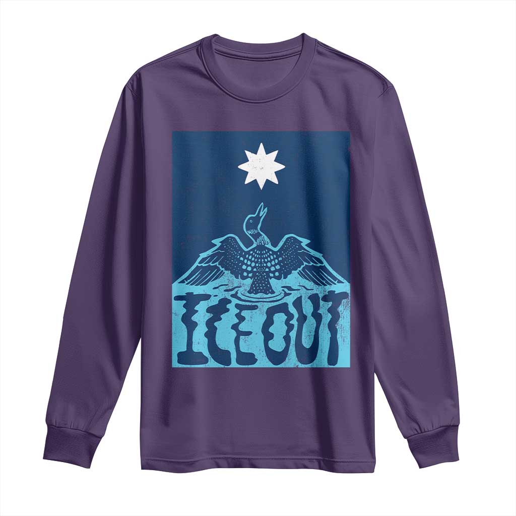 Ice Out Minnesota Loon Long Sleeve Shirt MN State Protest