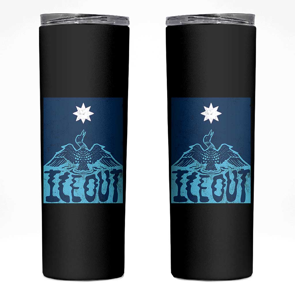 Ice Out Minnesota Loon Skinny Tumbler MN State Protest