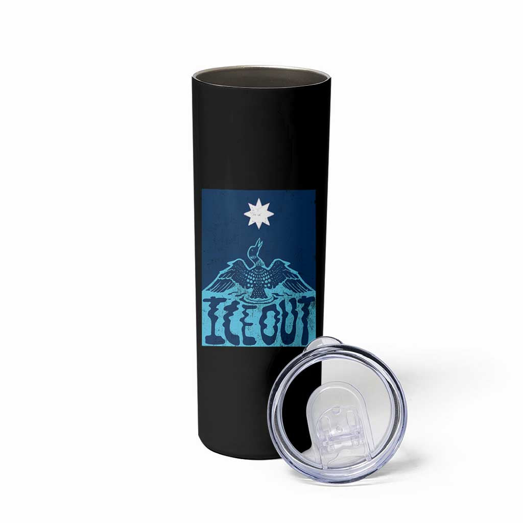 Ice Out Minnesota Loon Skinny Tumbler MN State Protest