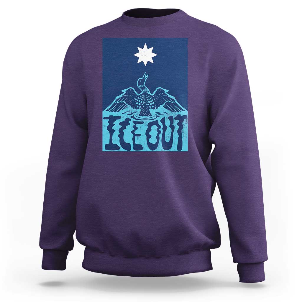 Ice Out Minnesota Loon Sweatshirt MN State Protest