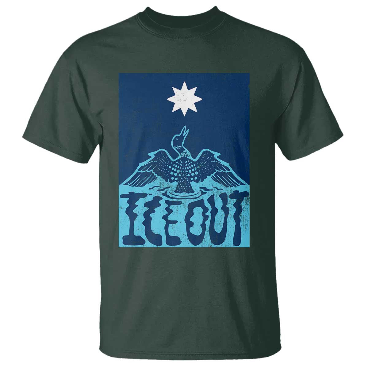Ice Out Minnesota Loon T Shirt MN State Protest