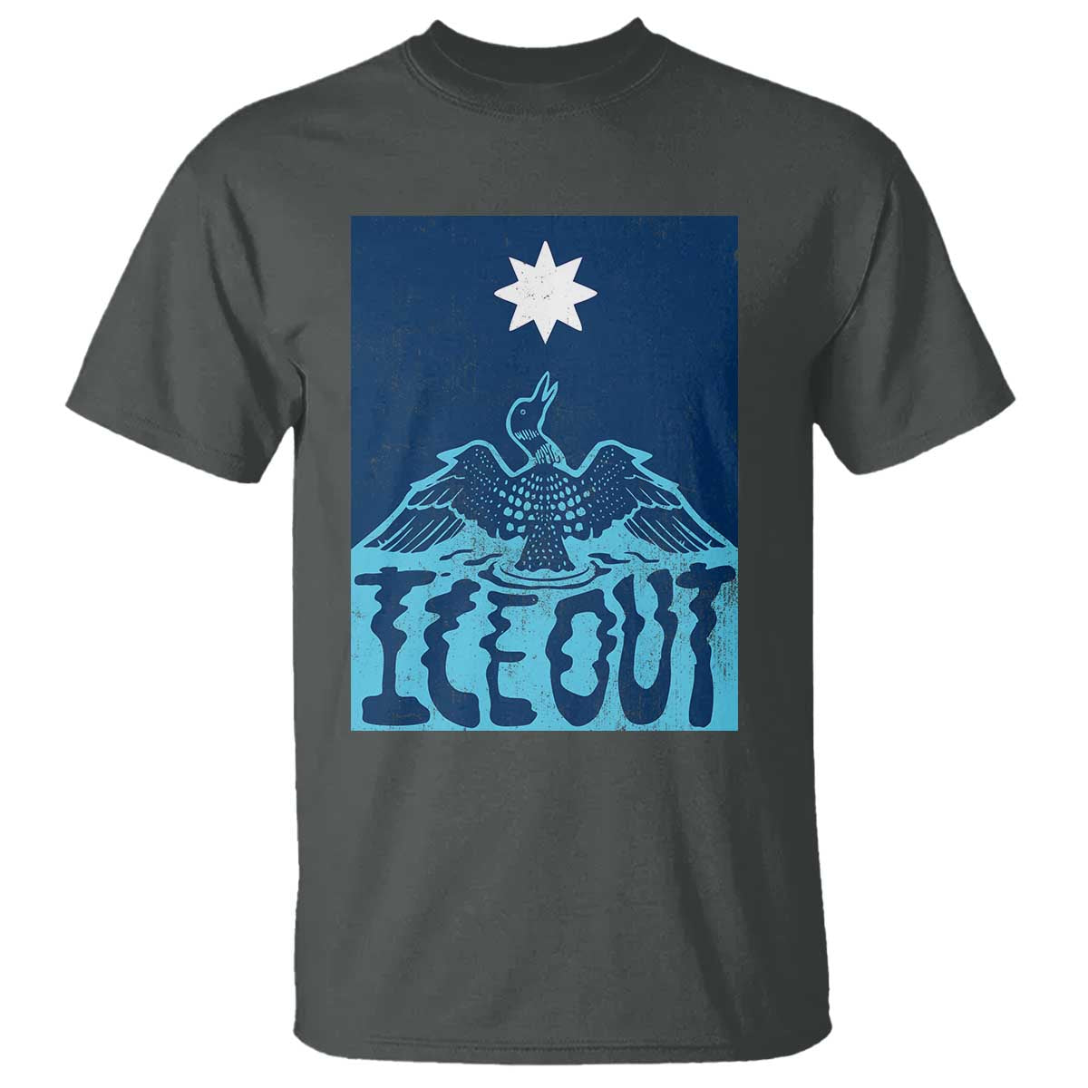 Ice Out Minnesota Loon T Shirt MN State Protest