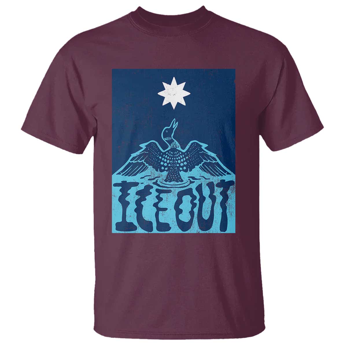 Ice Out Minnesota Loon T Shirt MN State Protest