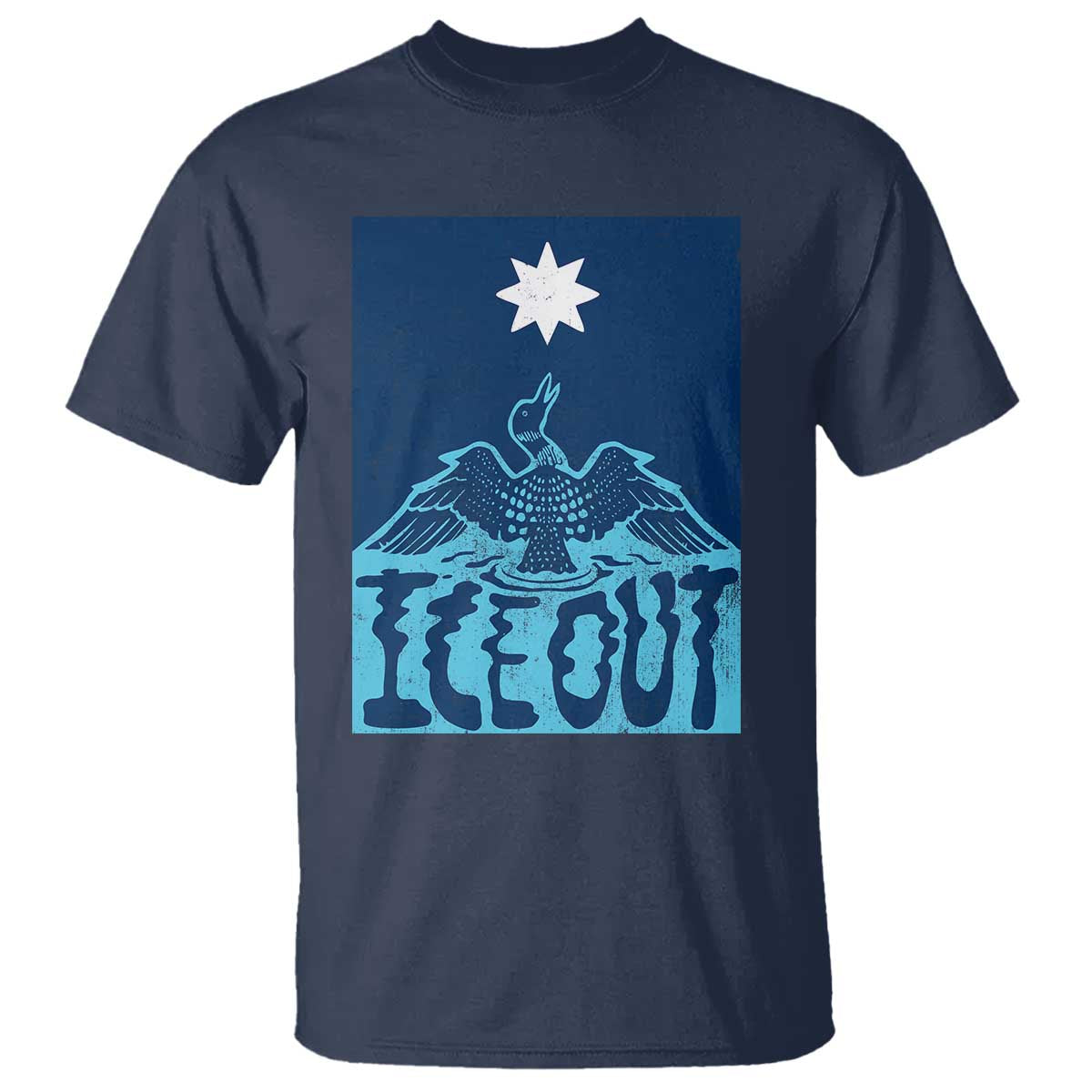 Ice Out Minnesota Loon T Shirt MN State Protest