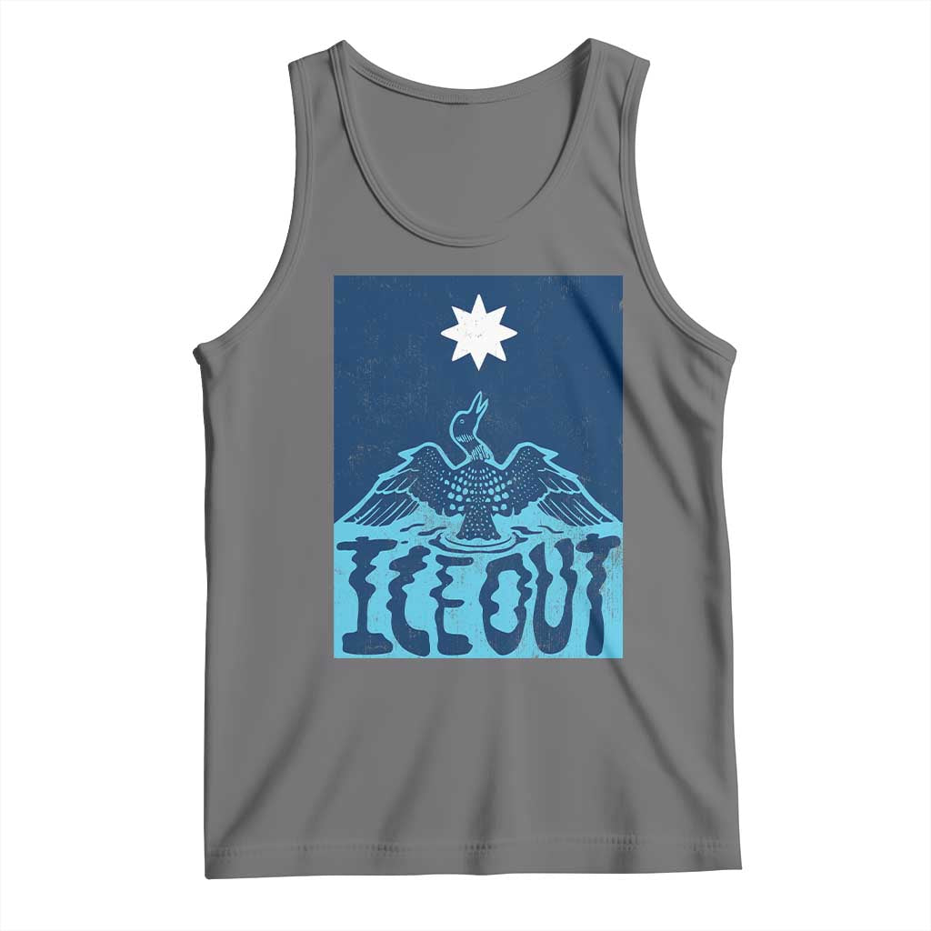 Ice Out Minnesota Loon Tank Top MN State Protest