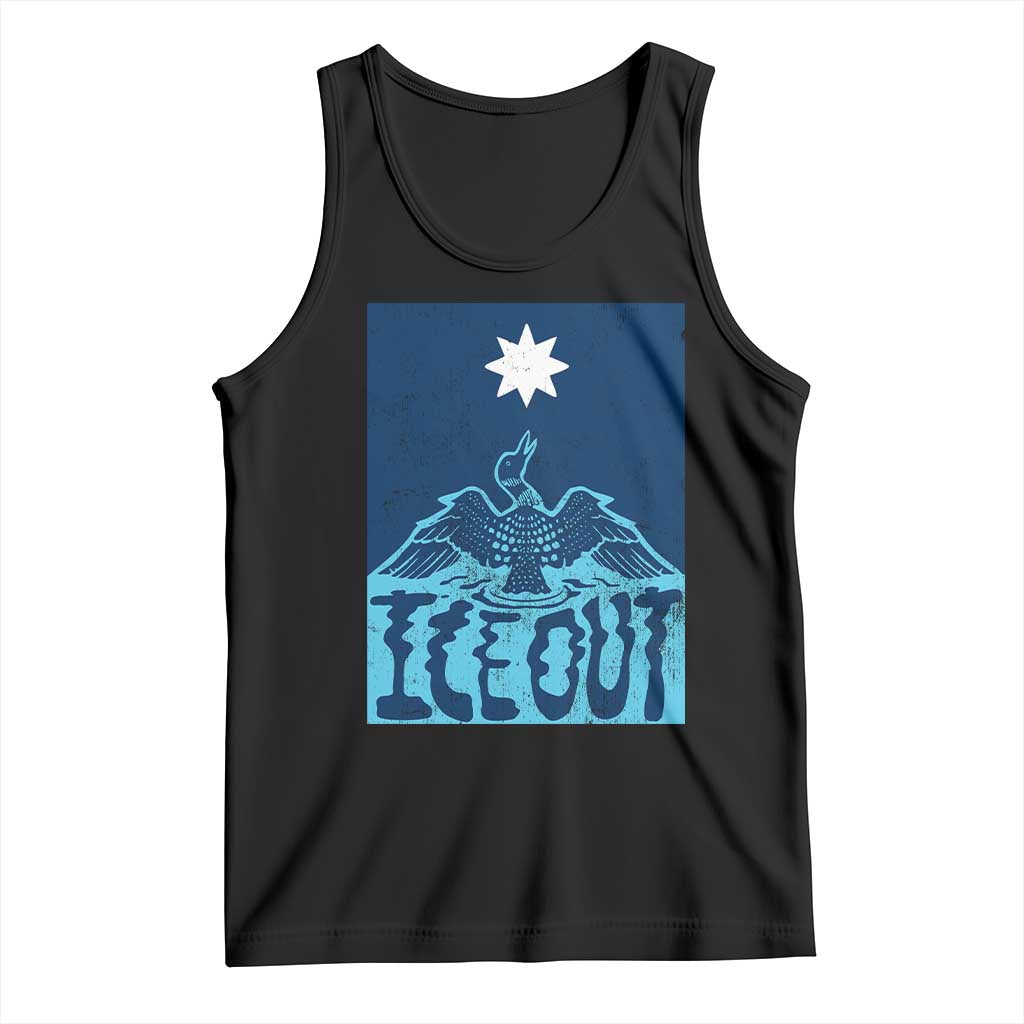 Ice Out Minnesota Loon Tank Top MN State Protest