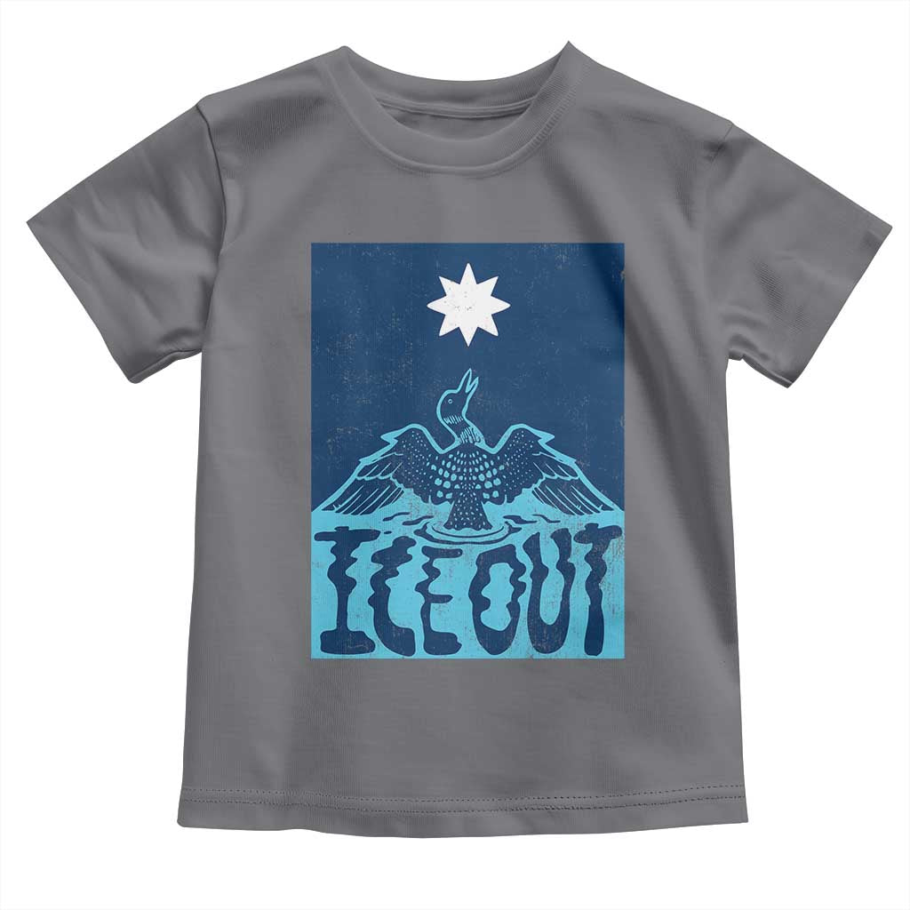 Ice Out Minnesota Loon Toddler T Shirt MN State Protest