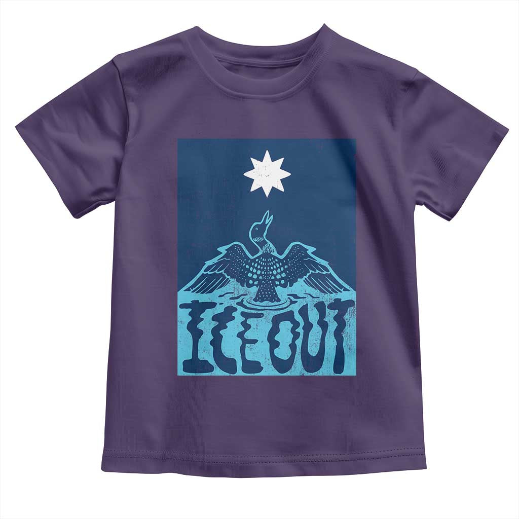 Ice Out Minnesota Loon Toddler T Shirt MN State Protest
