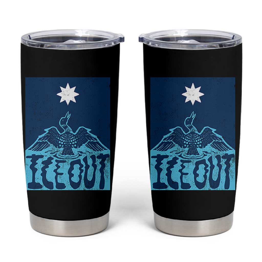 Ice Out Minnesota Loon Tumbler Cup MN State Protest
