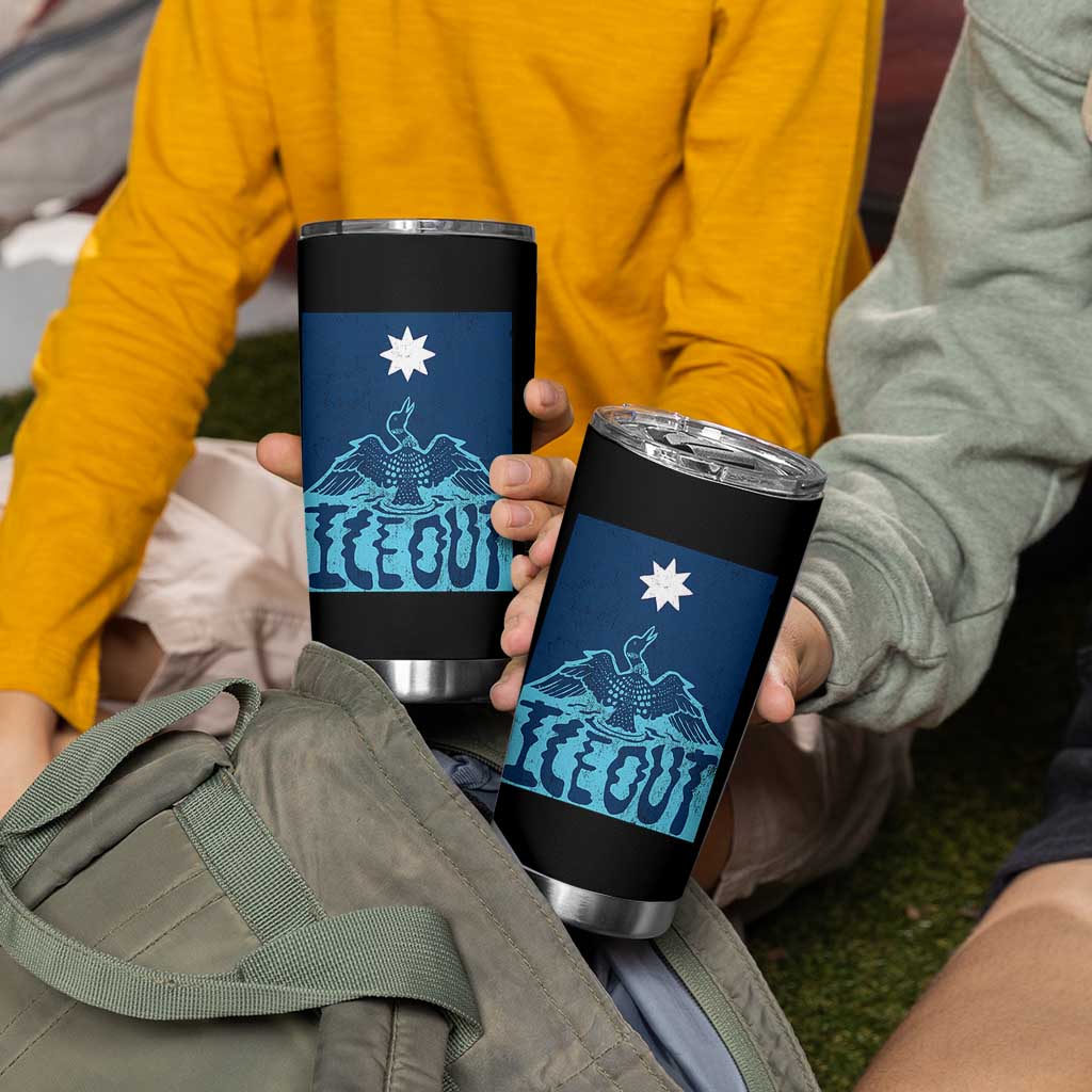Ice Out Minnesota Loon Tumbler Cup MN State Protest