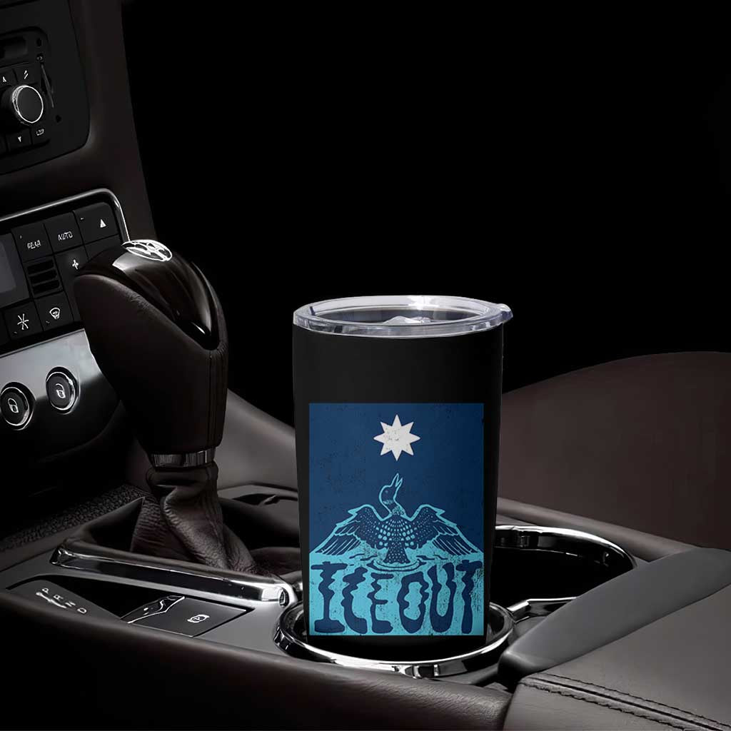 Ice Out Minnesota Loon Tumbler Cup MN State Protest