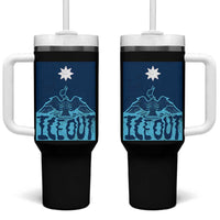 Ice Out Minnesota Loon Tumbler With Handle MN State Protest