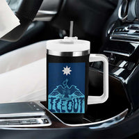 Ice Out Minnesota Loon Tumbler With Handle MN State Protest