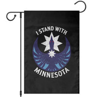 I Stand With Minnesota Garden Flag Rebel Common Loon Minnesota Protest