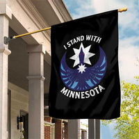 I Stand With Minnesota Garden Flag Rebel Common Loon Minnesota Protest
