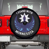 I Stand With Minnesota Spare Tire Cover Rebel Common Loon Minnesota Protest