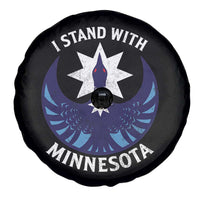 I Stand With Minnesota Spare Tire Cover Rebel Common Loon Minnesota Protest