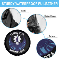 I Stand With Minnesota Spare Tire Cover Rebel Common Loon Minnesota Protest