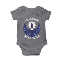 I Stand With Minnesota Baby Onesie Rebel Common Loon Minnesota Protest